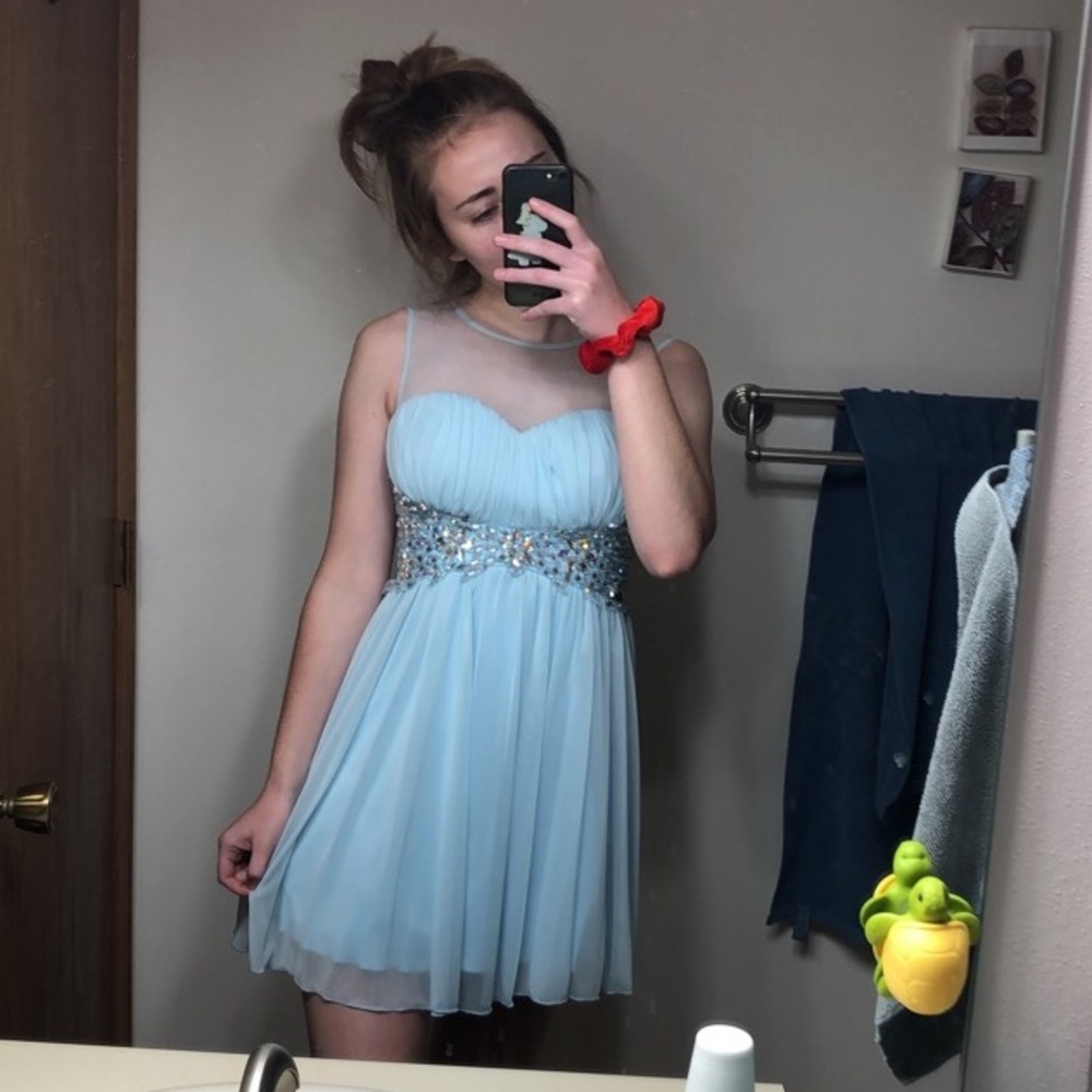 Blue dress from deb